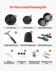 Vevor Gold Panning Kit 19 Pcs Portable Prospecting Equipment 10 And 14 In Pans
