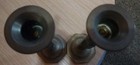 Pair Of Brass Candle Stick Holders 7 1 2  Tall Excellent Condition 