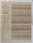 1872 Delaware Lackawanna   Western Railroad Company Bond Stock Certificate