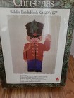 Vintage 1978 Caron Christmas Soldier Latch Hook Kit In Sealed Box  20  X 27 