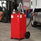 30 Gallon Fuel Caddy With Pump   Wheels Portable Gas Diesel Fuel Transfer Tank