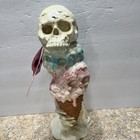 Halloween Summerween Ice Cream Skulls Skeleton Hand Statue 14 5  Spooky Summer