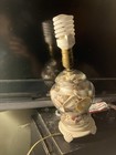 Works Vintage Seashell Filled Glass Beautiful Table Lamps Shells Beach Decor 
