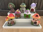 Fairy Garden Miniature Forest   Candy Gnome Village Homes   Figure Lot Resin