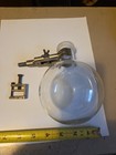 Pyrex Round Flask 500 Ml And Fisher Scientific Lab Castaloy 2 Clamp Fixture Hose