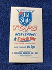Pocket Schedule Mlb 1968 Chicago Cubs Heilmans Old Style  Lt  Blue Version
