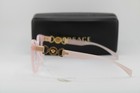 New Versace Mod  3334-f 5402 Clear Pink Gold Authentic Eyeglasses 55-17