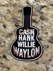 Cash Hank Willie   Waylon Custom Stickers Country Music Super Premium