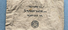  vintage Sovran Bank Large Coin Money Bag  Norfolk Virginia Va 28  X 12              