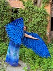 Angel Wings Handmade Cosplay Photography Fantasy Costume Phoenix Bird Blue