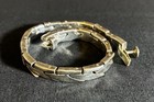 Vtg Sterling Silver Geometric Link Bracelet 35 5grams Taxco Mexico 7 5 Inches