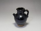 Korean Joseon Period Black Glaze Water Pouring Vessel  8 9cm Antique Pot