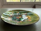 Vintage Mcm Enamel On Copper Dish 4 3 4 Inches Signed