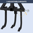 Middle Buster W  3 Shanks Furrowing Plow For Cat 0 1 3-point Quick Hitch Tractor
