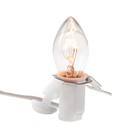 Clip In Lamp Replacement Cord Christmas Village House With Clear Light Bulb  1 
