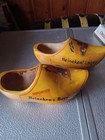 Vintage Heineken Beer Advertising Clog Set Made In Holland 