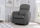 Blair Slim Nursery Glider Swivel Rocker Chair  Charcoal