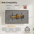 Long Arm Tv Wall Mount Full Motion Swivel Tilt Corner Bracket 32-75 Inch Tv New