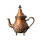 Vintage Middle Eastern Copper Footed Tea Pot