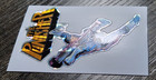 Vintage The Punisher Prism Vending Machine Sticker Die Cut Marvel Comics 1990s
