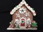Lighted Gingerbread Figures House Glittery Figurine Christmas Decor 5 