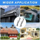 12 Pcs 5 Inch Gutter Hangers Hidden Gutter Brackets Gutter Clips support