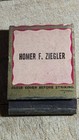 Vintage Budweiser Compliments Of Homer F  Ziegler Matchbook - Unused Matchbook