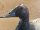 Antique Canvasback Drake Duck Decoy 16    Solid Body Turtle Back Working Overpaint
