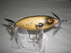 Vintage Heddon Sos Lure - Cream  Black Back   Flitter - Very Good Cond 