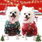 Pet Warm Dog Jacket Coat Puppy Clothes Winter Sweater Shirt Christmas Apparel