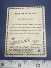 Indian The Peace Call  1910 Hassan Cigarettes Tobacco Card Indian Life 1860s