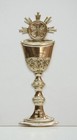 Polished Brass 9 1 2  Chalice Ornament For Tabernacle Door Or Altar - 393