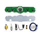 Ford Mustang Digital Dash Panel For 1965-1966 Gauges By Intellitronix Teal Leds