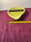 Mcm Yellow Ceramic Teardrop Shaped Table Ashtray unmarked  Rare california 