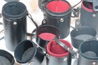 Vintage Hard Lens Cases In Good Condition With Good Lining  For 35 Mm Camera Le
