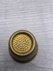 Ez  9 Brass Sewing Thimble Gold-tone Metal Vintage Collectible Thimble