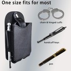     new Handcuff Holder  Cuff Holder For Duty Belt  Black Leather Handcuff Pouch