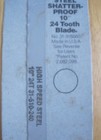 Easy Start Hacksaw Blade Simonds 10  24 Tooth Blade Hi Speed Steel Shatter Proof