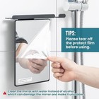  Shower Mirror Fogless For Shaving - With Powerful Suction  Razor Holder Modern