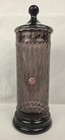 Vintage Empoli Amethyst Purple Optic Glass Apothecary Jar 11 