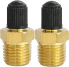 Tank Valve Brass  1 4 Inch Npt Male Threads  Air Compressor Tanks  2 Pack