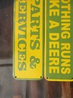 Porcelain John Deere Farm Equipment Enamel Metal Sign Size 28 5  X 17 5  Inches 