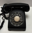 Western Electric Desk Phone Black Rotary - Vintage