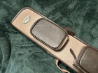 Gil Castillo Soft Cue Case 4x8 Two Tone Brown Leather 