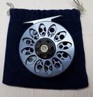 Beautiful Teton 5 Weight Fly Reel W  Velvet Pouch  Amazing Condition 