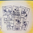 Aunt Martha s Hot Iron Transfers 3743 Personality Pigs Days Of The Week Vintage