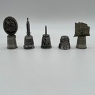 Vintage Souvenir Thimble Collection Lot Of 30  Us States Cities Landmarks Metal