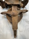 Vintage Antique Barn Pulley Rustic Cast Iron Hay Trolley Pulley Hoist