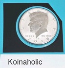 2018 S Silver Reverse Proof Kennedy Half Dollar 50c Deep Cameo  From Storage 