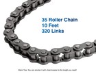  35 Roller Chain 10ft 320l W breaker  5 Links Fits Go Kart Mini Bike Bicycle